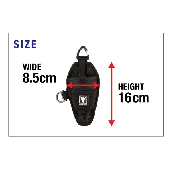 JACKALL PLIERS HOLDER 16cm x 8.5cm Black