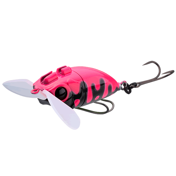 JACKALL NAZZY BUG 67mm : 16.4g Floating BLACK/PINK DRIP freshwater fishing lure
