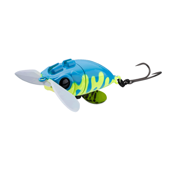 JACKALL NAZZY BUG BABY 57mm : 16g Floating CHART/BLUE DRIP freshwater fishing lure
