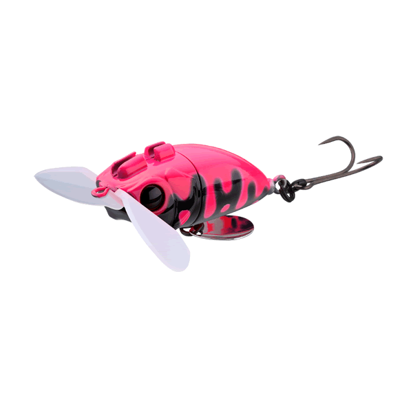 JACKALL NAZZY BUG BABY 57mm : 16g Floating BLACK/PINK DRIP