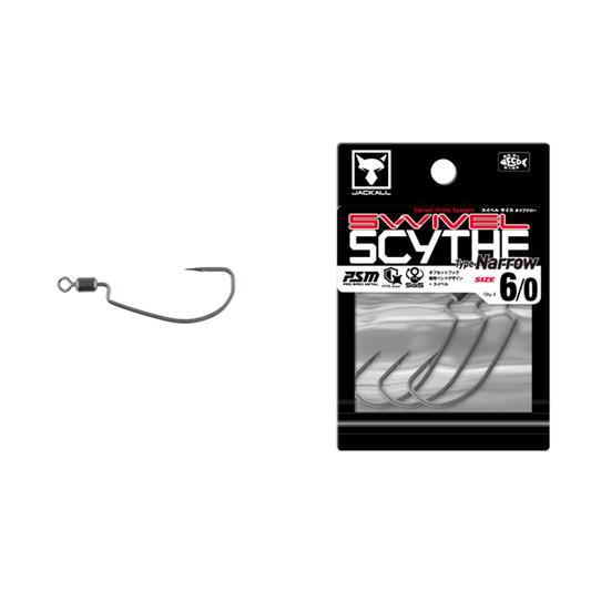 JACKALL SWIVEL SCYTHE TYPE NARROW #6/0 (3 pcs/pack)