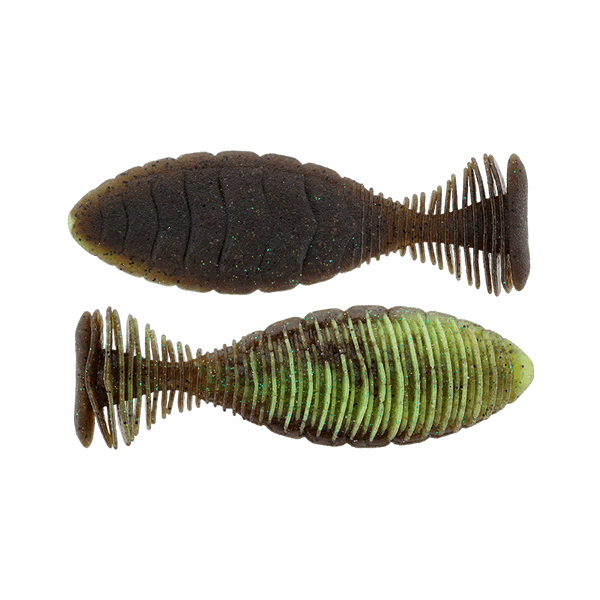 JACKALL SHIBO FLAT 3.6" 16g (5 pcs/pack) JIMMY GR PUMPKIN