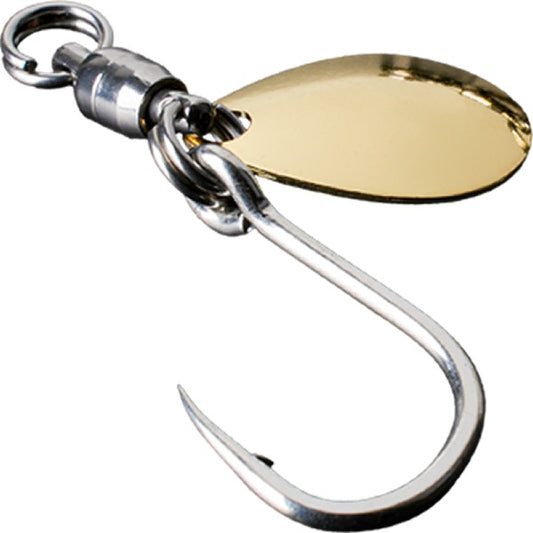 JACKALL BLADE JIGGING HOOK SET SINGLE GOLD M (2pcs / pack)