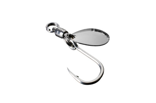 JACKALL BLADE JIGGING HOOK SET SINGLE SILVER S (2pcs / pack)