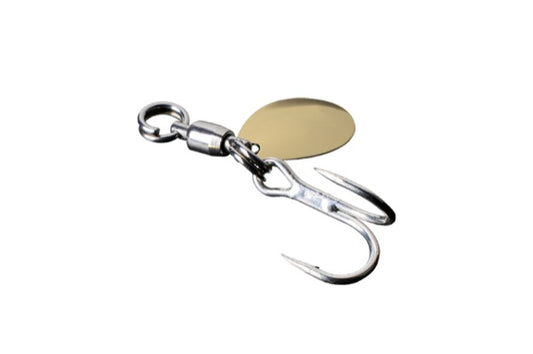 JACKALL BLADE JIGGING HOOK SET DOUBLE GOLD S (2pcs / pack)