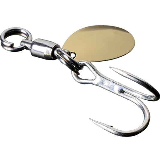 JACKALL BLADE JIGGING HOOK SET DOUBLE GOLD M (2pcs / pack)