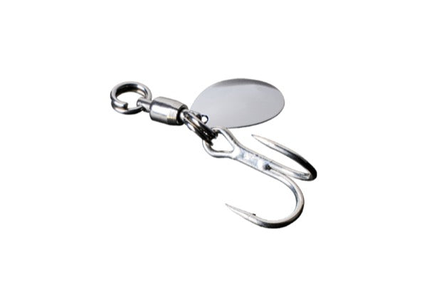 JACKALL BLADE JIGGING HOOK SET DOUBLE SILVER S (2pcs / pack)