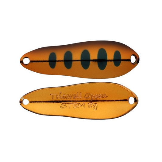 TIMON TRICOROLL SPOON STEM 6g Length: 50 mm / Weight: 6 g Sinking Copper Yamame