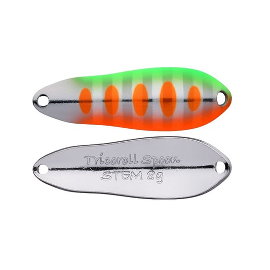 TIMON TRICOROLL SPOON STEM 8g Length: 50 mm / Weight: 8 g Sinking Lime Yamame