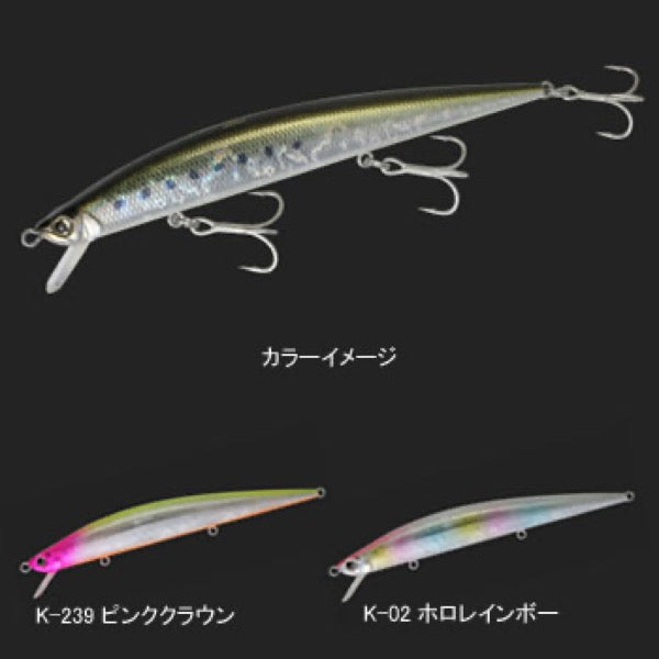 DUO Tide Minnow Slim 120 120mm : 13g Floating K-02 Holo Rainbow