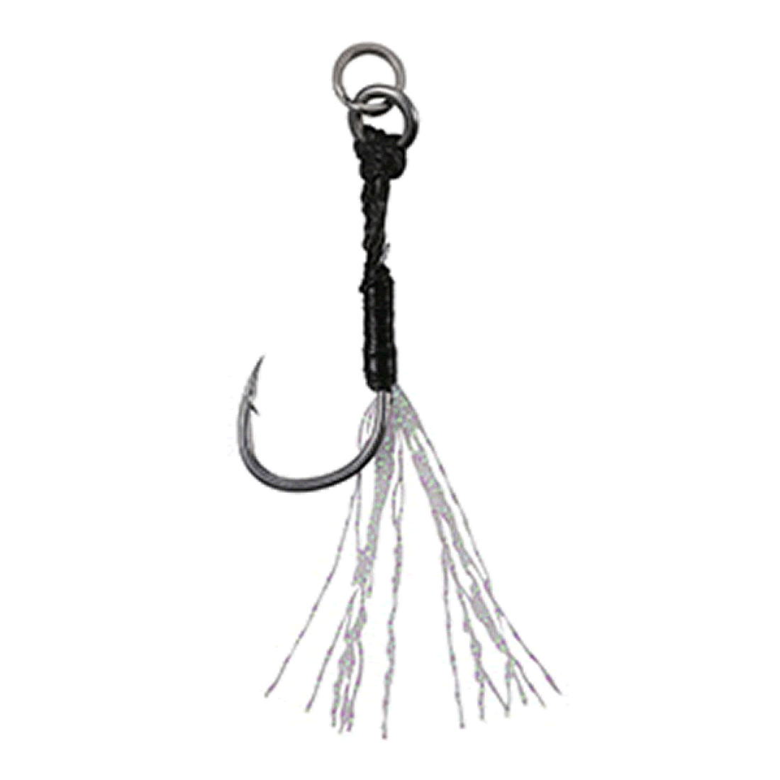 DUO DRAG METAL CAST ASSIST HOOK SINGLE CLEAR TINSEL #11 (5 pcs/pack) fishing terminal tackle