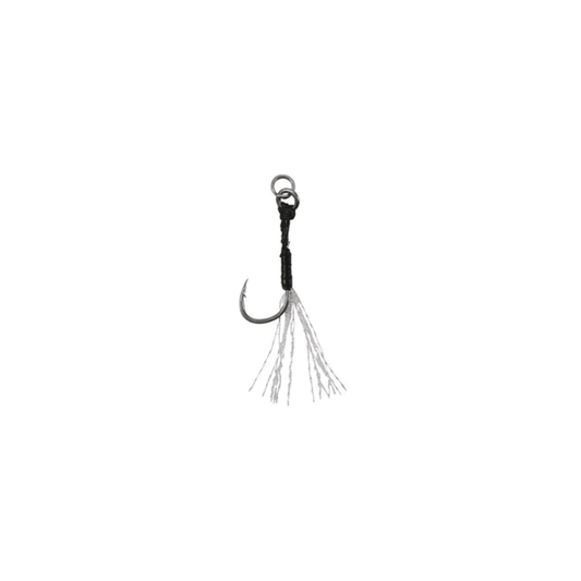 DUO DRAG METAL CAST ASSIST HOOK SINGLE CLEAR TINSEL #13 (5 pcs/pack) - Britannic Trade