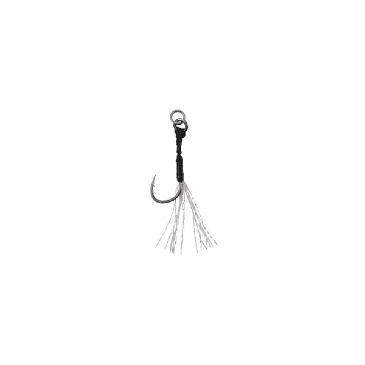 DUO DRAG METAL CAST ASSIST HOOK SINGLE CLEAR TINSEL #14 (5 pcs/pack) - Britannic Trade