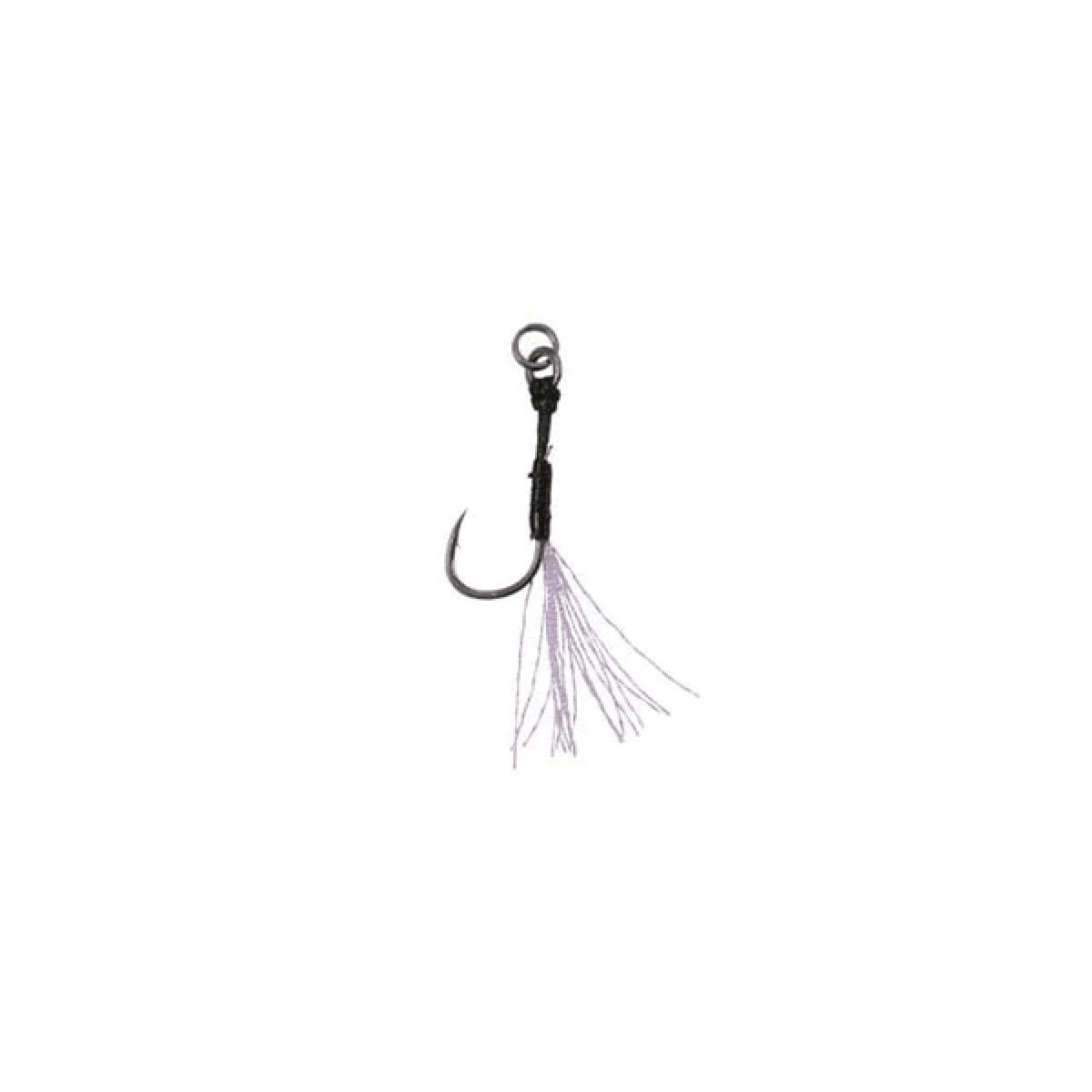 DUO DRAG METAL CAST ASSIST HOOK SINGLE CLEAR TINSEL #13 (5 pcs/pack) - Britannic Trade