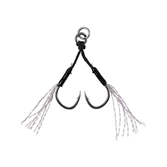 DUO DRAG METAL CAST ASSIST HOOK DOUBLE CLEAR TINSEL #11 (3 pcs/pack)