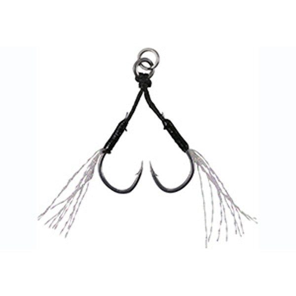 DUO DC-WC DRAG METAL CAST JUNSEI ASSIST HOOK DOUBLE CLEAR TINSEL #13 (3 pcs/pack)
