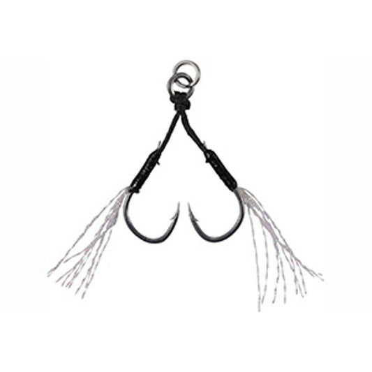 DUO DC-WC DRAG METAL CAST JUNSEI ASSIST HOOK DOUBLE CLEAR TINSEL #13 (3 pcs/pack)