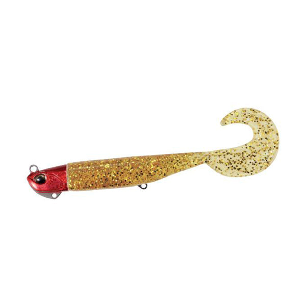 DUO BEACH WALKER HAUL GRUB SET 4" 31g AOA0204 FULL RED / HOTTA GOLD saltwater fishing lure
