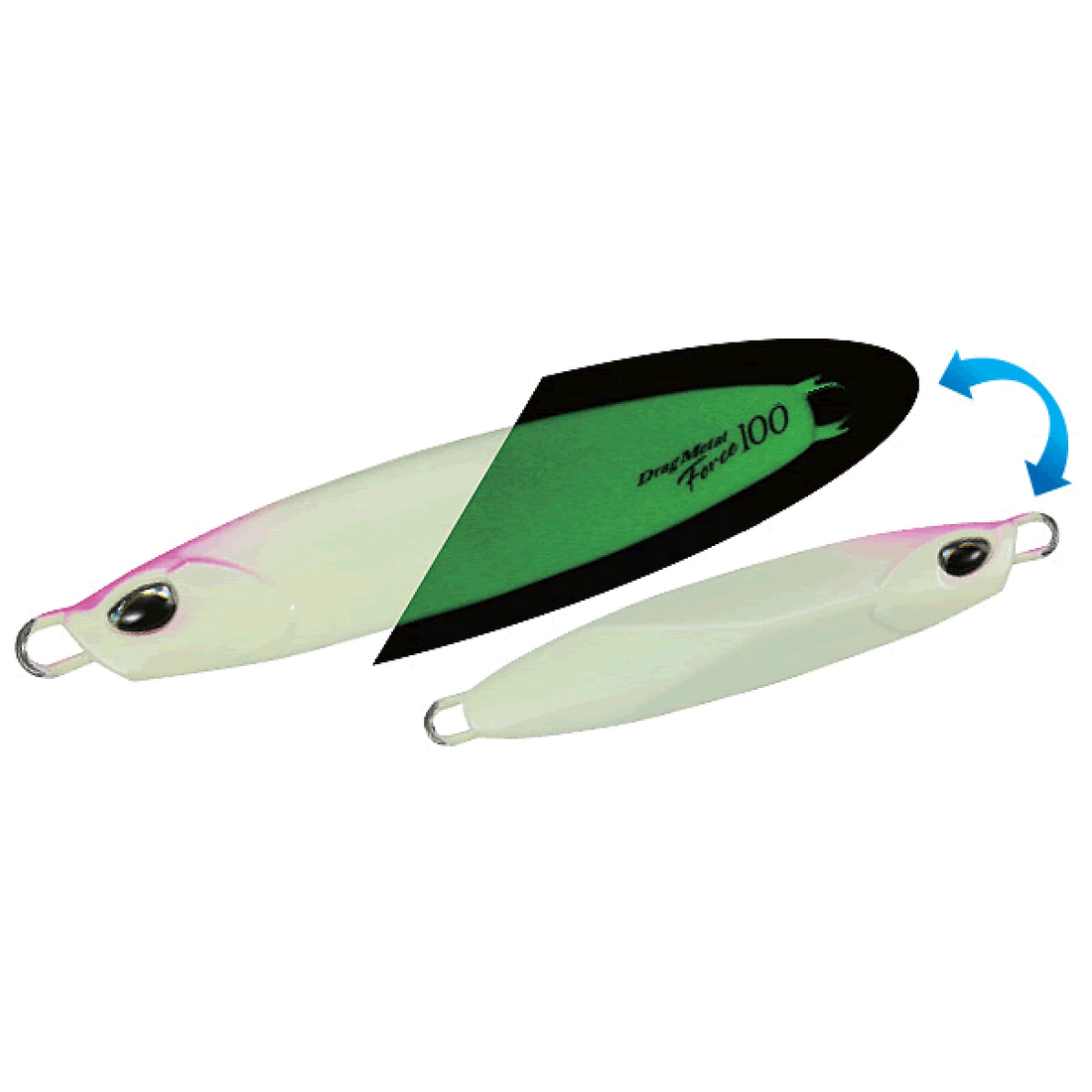 DUO DRAG METAL FORCE 60g 70mm : 60g PPA0523 PINK HEAD GLOW saltwater fishing lure