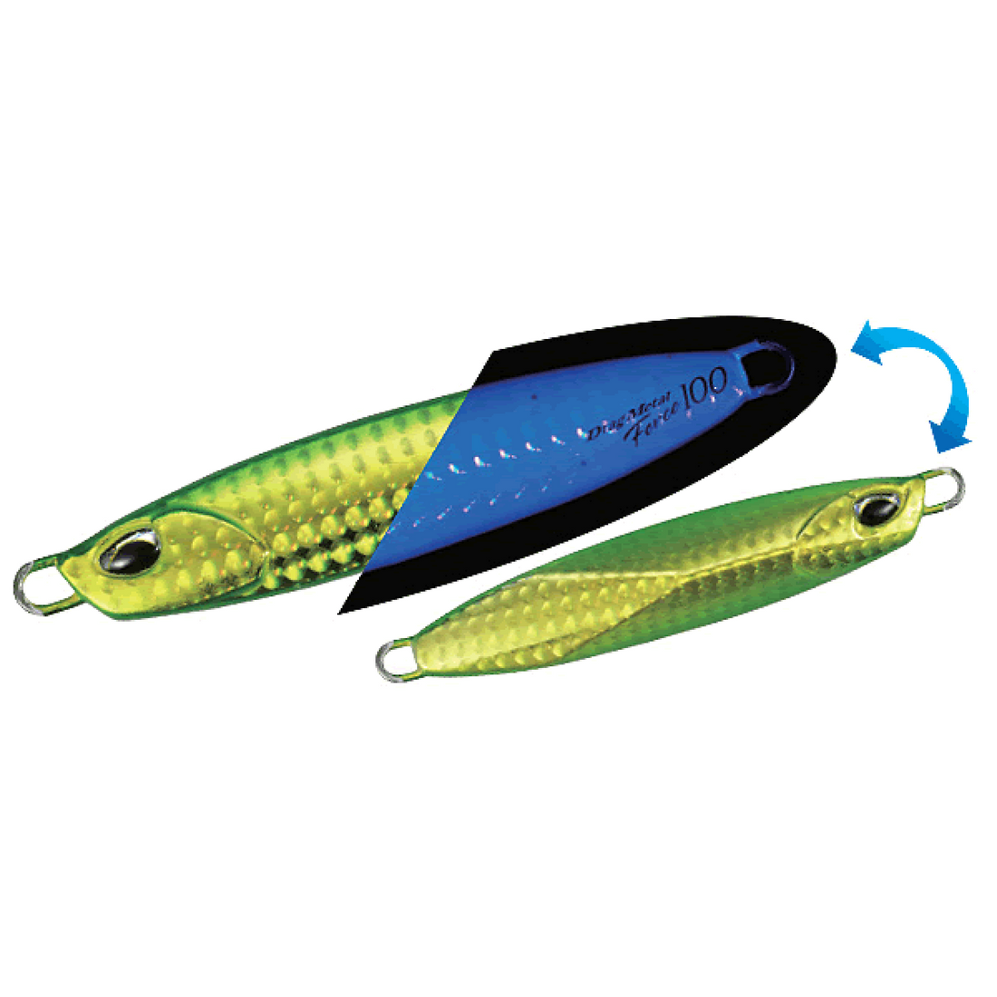 DUO DRAG METAL FORCE 100g 85mm : 100g PBA0512 UV GREEN GOLD saltwater fishing lure