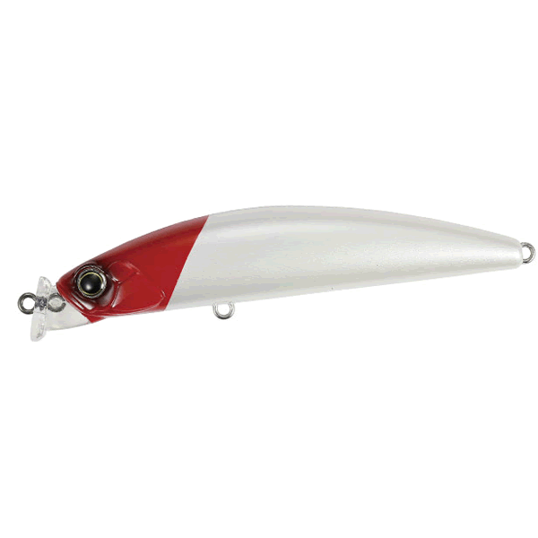 DUO TERRIF DC-7 BULLET 75mm : 10.2g Slow Floating ACC0001 PEARL RED HEAD freshwater fishing lure
