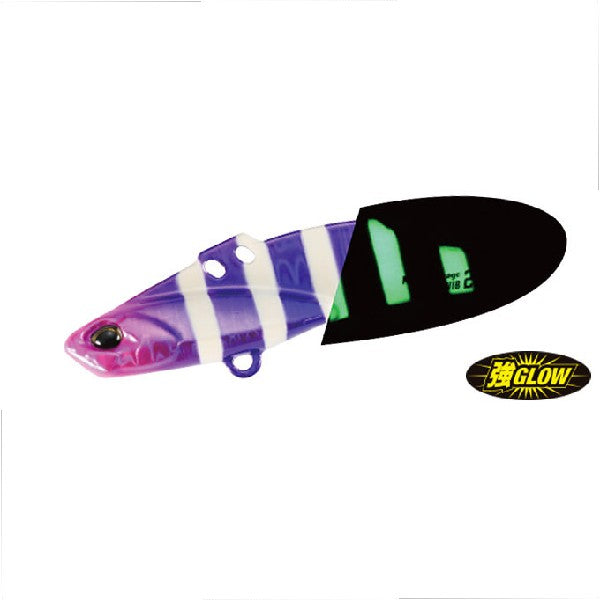 DUO METAL GARAGE PLATE-VIB 26g TACHIUO LIMITED 72mm : 26g PPA0436 MURASAKI PINK ZEBRA GLOW saltwater fishing lure
