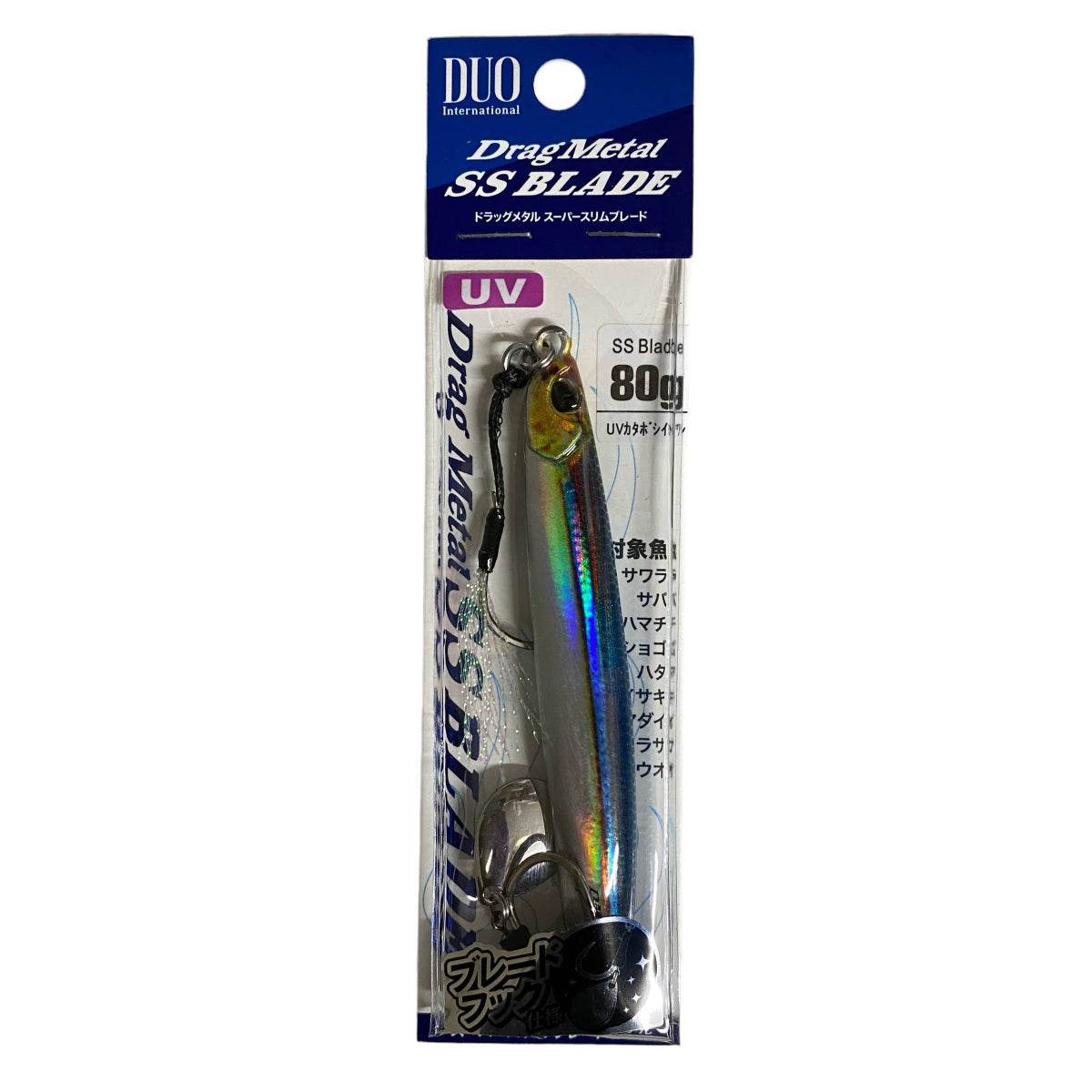 DUO DRAG METAL SSBLADE 80g 111mm : 80g PNA0624 UV KATABOSHI IWASHI - Britannic Trade