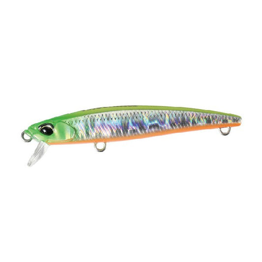 DUO TETRA WORKS TOTO SLIM LIPLESS 50S 50mm : 2.5g Sinking CPA0601 LIME HEAD CHART OB