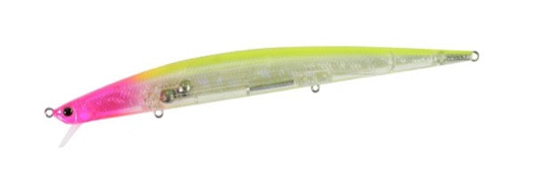 DUO TIDE MINNOW SLIM 175 FLYER 175mm,29g Sinking CLEAR PINK HEAD CHART