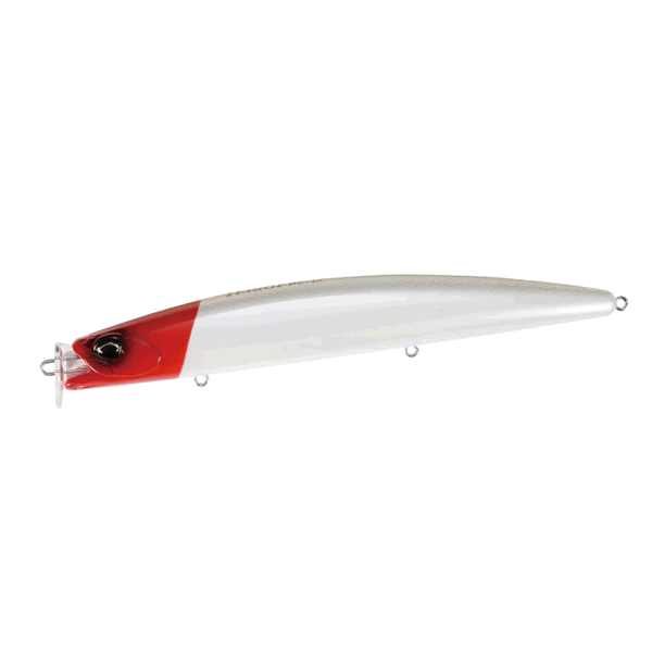 DUO TERRIF DC-15 150mm : 31g Froating ACC0001 PEARL RED HEAD saltwater fishing lure