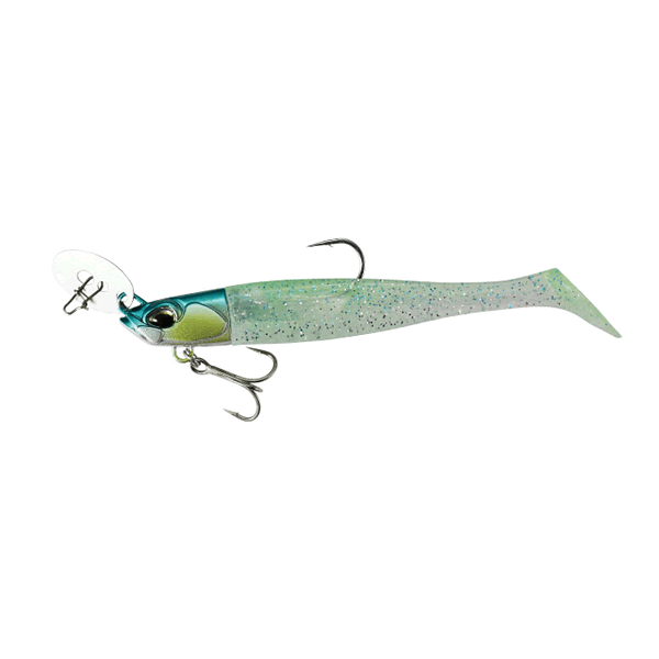 DUO BAY RUF BR CHATTER SHAD SET 24g 3.5" : 24g PCC0670 LG EMERALD saltwater fishing lure