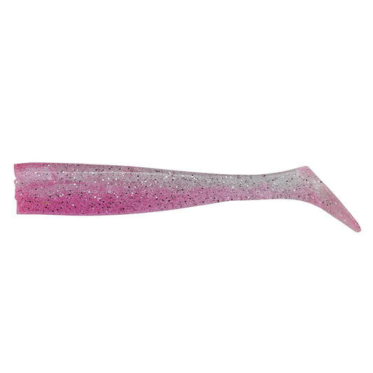 DUO BAY RUF BR CHATTER SHAD 3.5" (3 pcs/pack) S042 UV CLEAR PINK