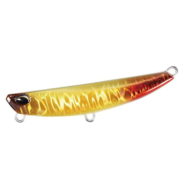 DUO BEACH WALKER FLIPPER 40g 80mm : 40g GPA0734 UV AMBER W GLOW RT freshwater fishing lure