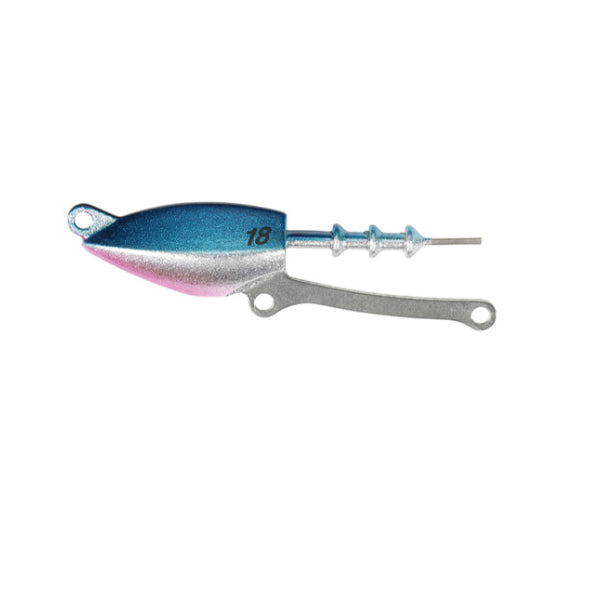 DUO BEACH WALKER SPARROW HEAD 21g : #6 (Head 2 pcs : Hook 4pcs / pack) ACC0735 UV BLUE PINK fishing terminal tackle