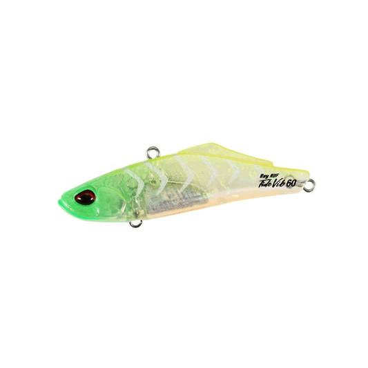 DUO BAY RUF TIDE VIB 60 60mm : 9.6g Sinking CEA0737 LIME HEAD CLEAR GIGO