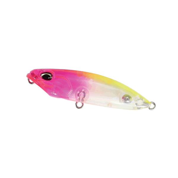 DUO BAY RUF REPRUSH 62F 62mm : 7.5g Floating CLA0602 CLEAR PINK HEAD CHART saltwater fishing lure