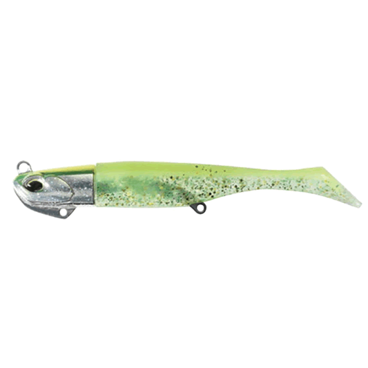 DUO BEACH WALKER HAUL SET 4" 31g MCC0745 UV SILVER AURORA + UV KIWI CLEAR GLITTER GLOW