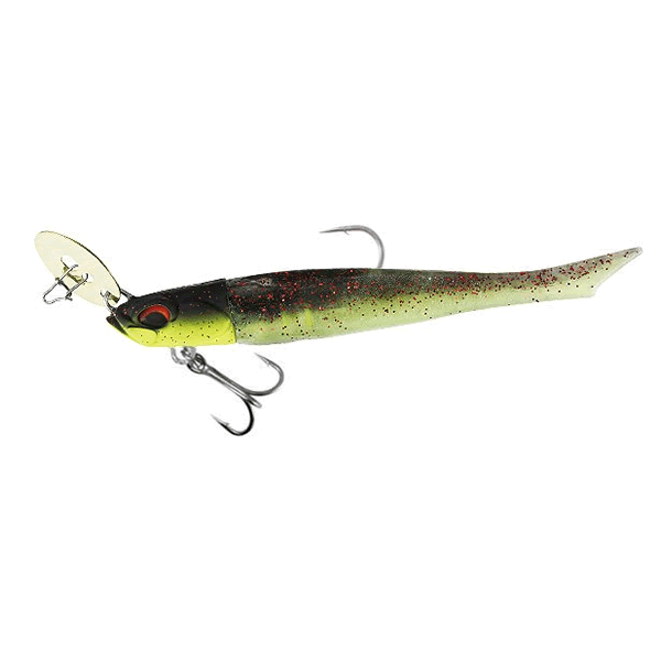 DUO BAY RUF BR CHATTER FISH SET 24g 3.5" : 24g PCC0751 MATTE MIDNIGHT CHART freshwater fishing lure