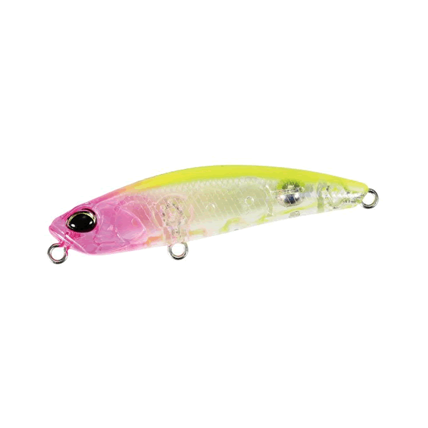 DUO TETRA WORKS YURAPEN 48mm : 2.5g Floating CLA0602 CLEAR PINK HEAD CHART saltwater fishing lure