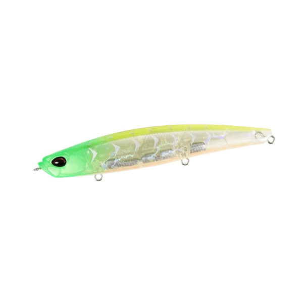 DUO BAY RUF SEEK 128S SLIGHT 128mm : 29.5g Sinking CEA0737 LIME HEAD CLEAR GIGO saltwater fishing lure