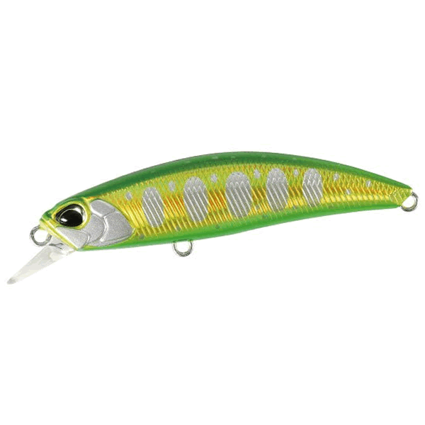 DUO SPEARHEAD RYUKI 60S 60mm : 6.5g Sinking ANA4099 DOUBLE GREEN GOLD YAMAME freshwater fishing lure