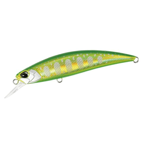 DUO SPEARHEAD RYUKI 70S 70mm : 9.0g Sinking ANA4099 DOUBLE GREEN GOLD YAMAME freshwater fishing lure