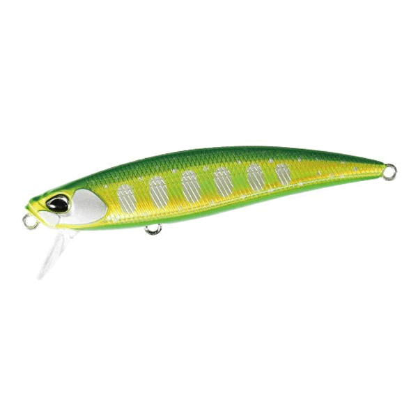 DUO SPEARHEAD RYUKI 71S 71mm : 10g Sinking ANA4099 DOUBLE GREEN GOLD YAMAME freshwater fishing lure