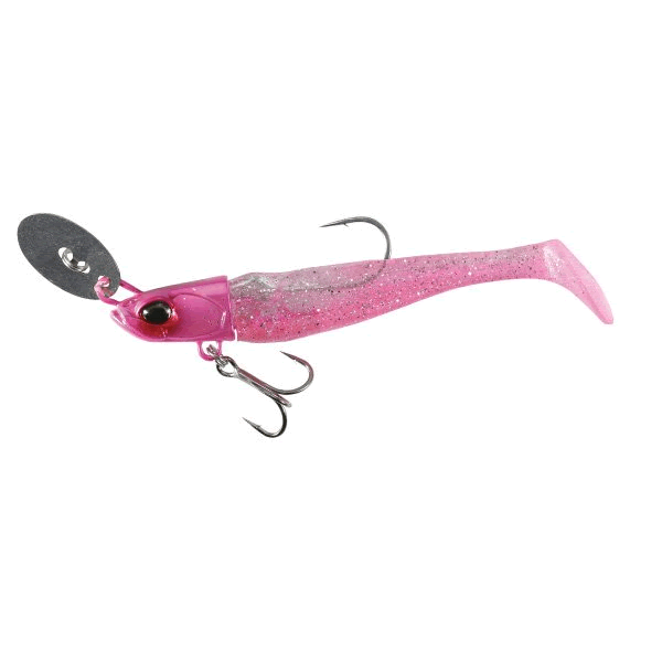 DUO BAY RUF BR CHATTER SHAD MINI SET 2.5" : 9g PCC0633 UV PINK HEAD saltwater fishing lure