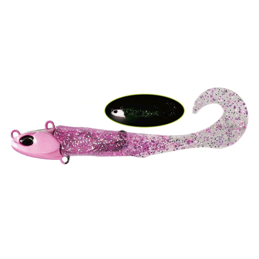 DUO BEACH WALKER JUMGO GRUB SET 3" 27g ACC0859 UV GALAXY PINK GLOW