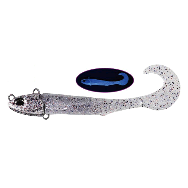 DUO BEACH WALKER JUMGO GRUB SET 3" 27g ACC0877 UV STRONG SILVER