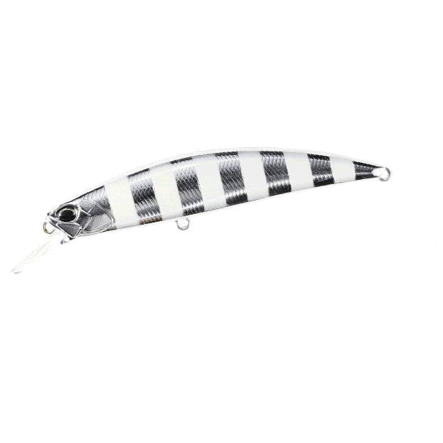 DUO SPEARHEAD RYUKI 80S SW 80mm : 12g Sinking MCC4097 UV SILVER SHINY ZEBRA GLOW