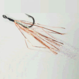 ZAPPU TINSEL HOOK #2 (3 pcs/pack) COPPER fishing terminal tackle