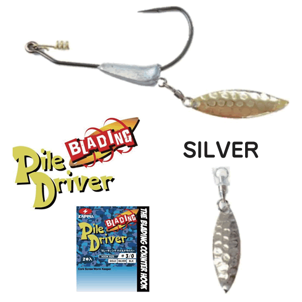 ZAPPU BLADING PILE DRIVER #5/0 (2 pcs/pack) SILVER