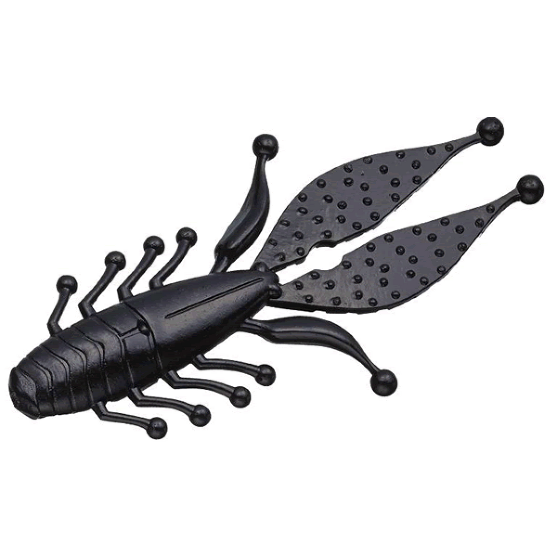 EVERGREEN KICKER BUG 3.3" (7 pcs/pack) #58 SOLID BLACK